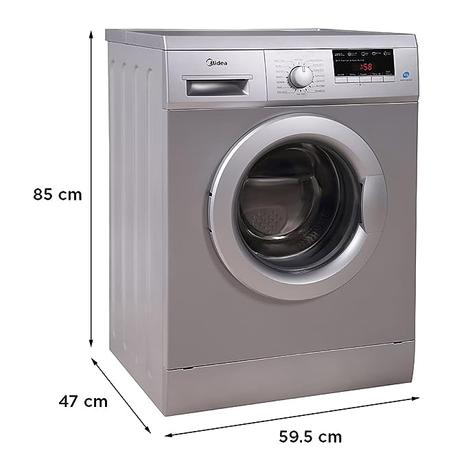 Midea 8 kg Fully Automatic Front Load Washing Machine (MWMFL080GBFS, Grey, In-built Heater)(OPEN BOX) Midea 8 kg Fully Automatic Front Load Washing Machine (MWMFL080GBFS, Grey, In-built Heater)(OPEN BOX)